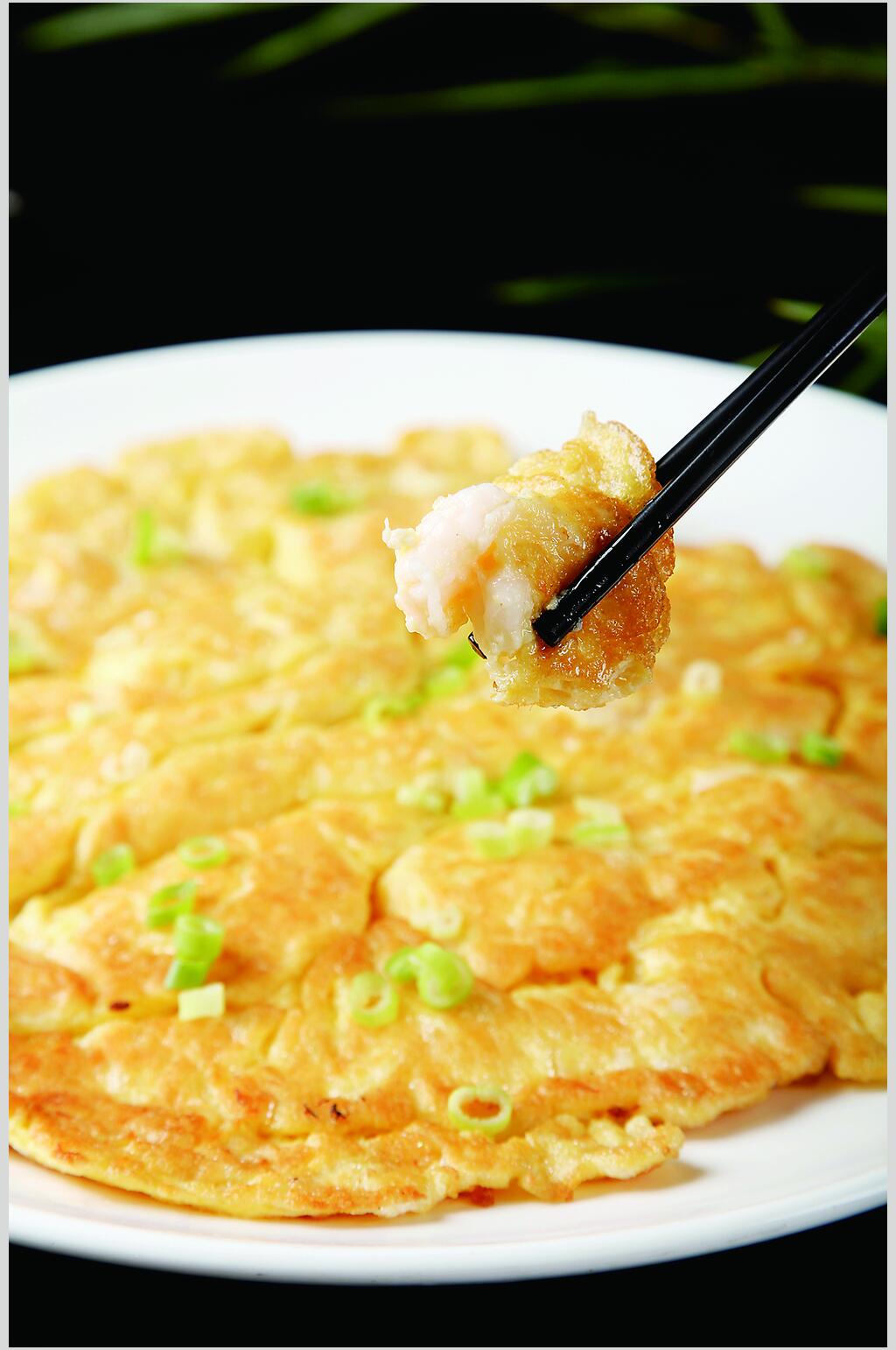 滑蛋煎虾仁食物摄影图片素材
