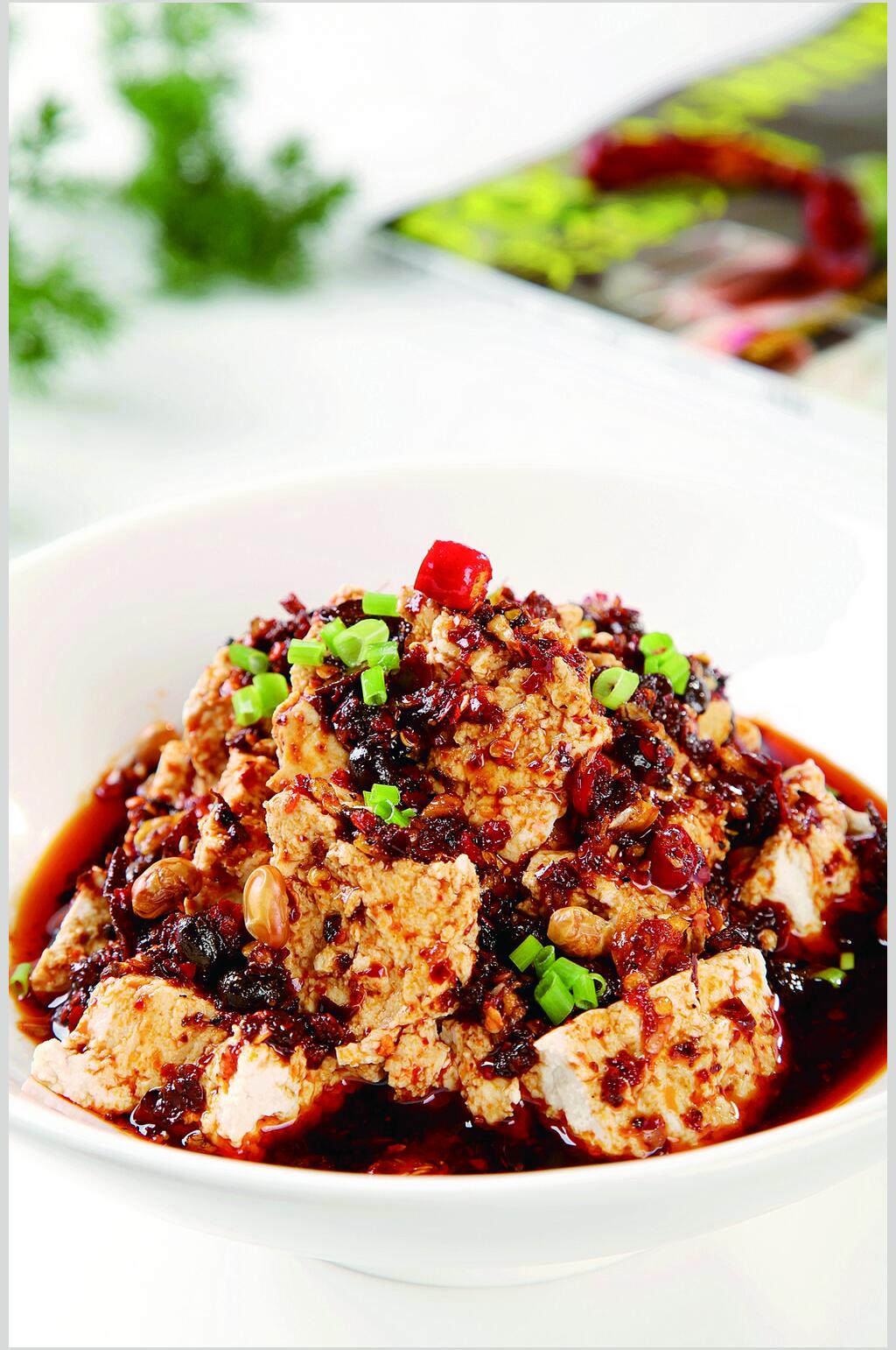 山崩豆腐摄影图片素材