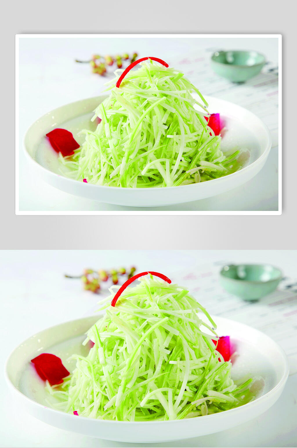 生腌小瓜丝食物摄影图片素材