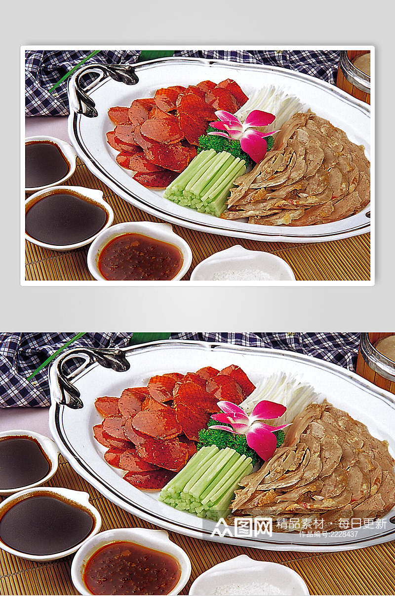 精品果木烤鸭食物摄影图片素材