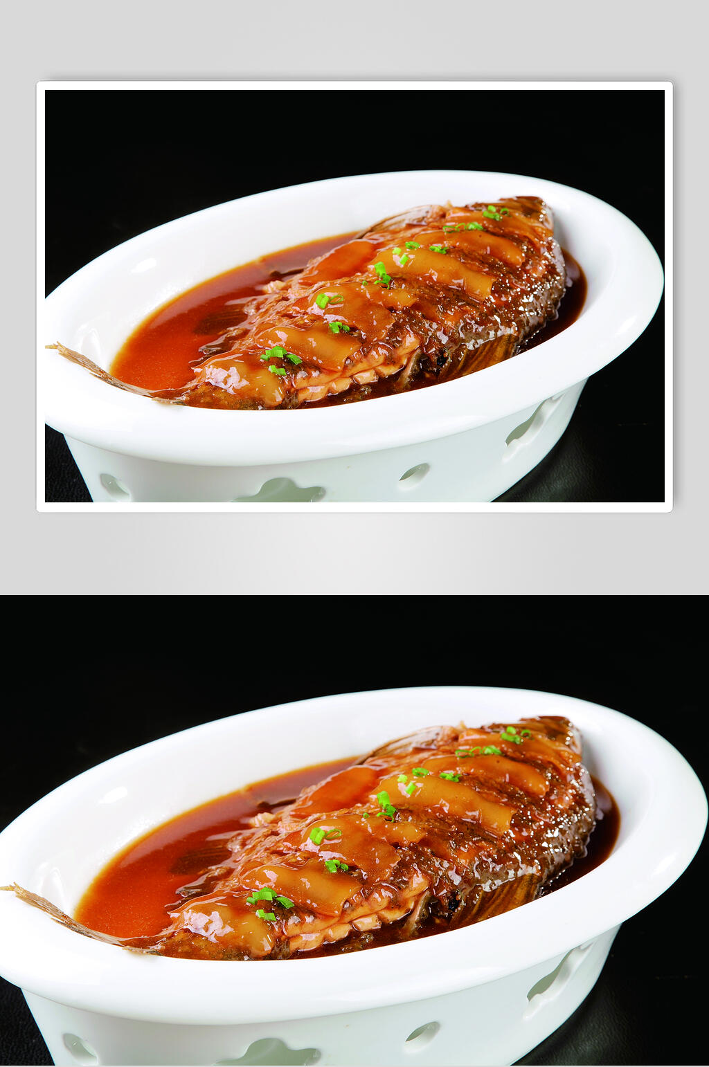 海参烧武昌鱼食物图片素材