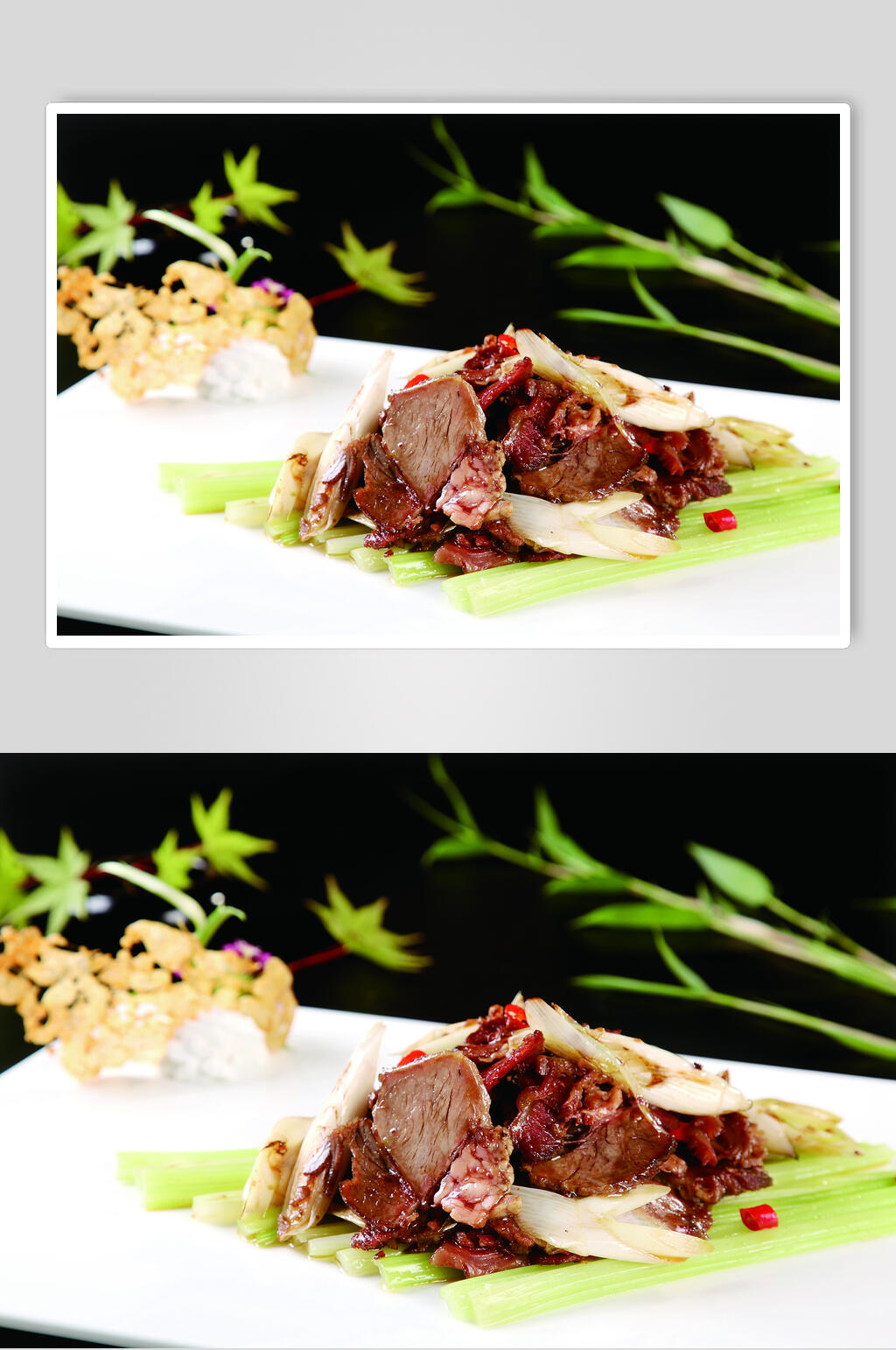 潮州炒牛肉食物摄影图片素材