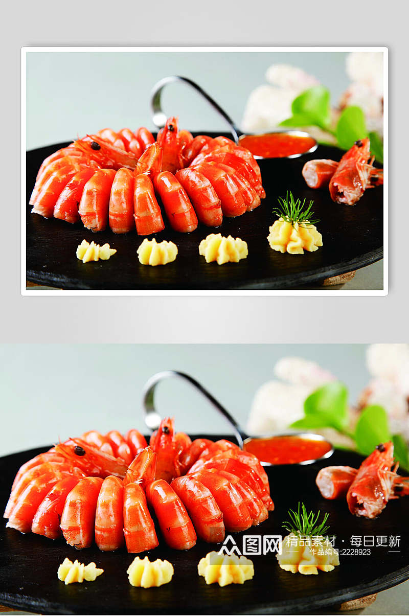 秘制基围虾食物摄影图片素材