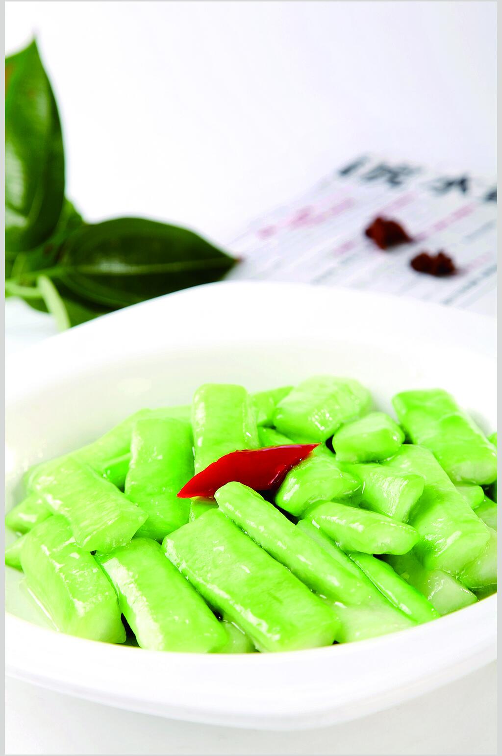 清炒丝瓜食物摄影图片素材