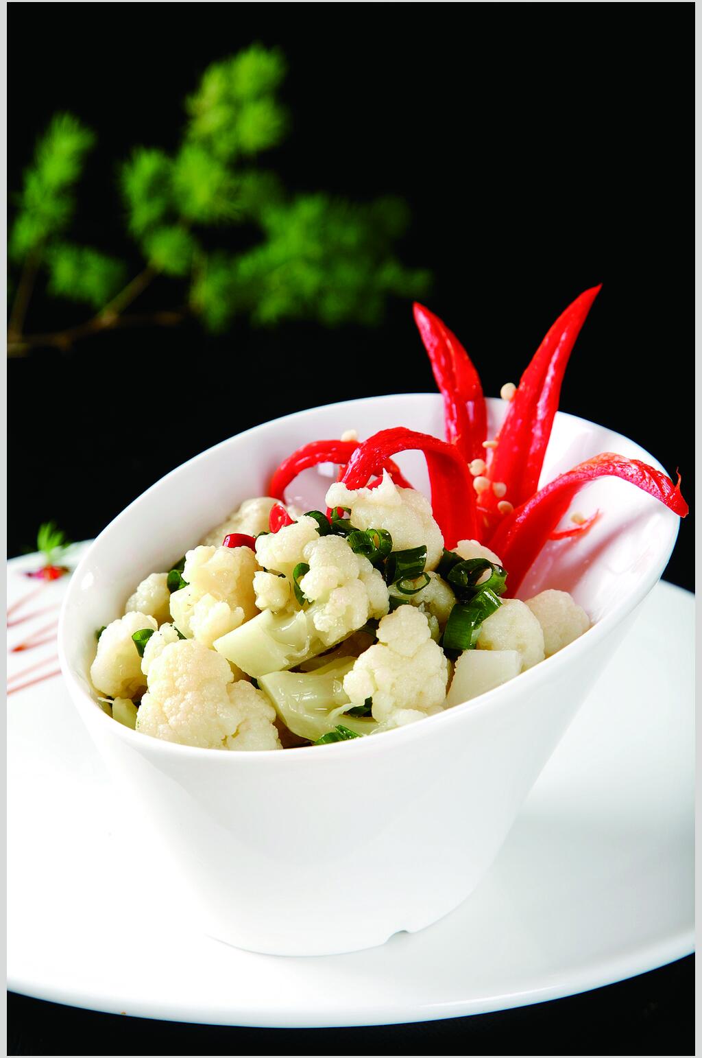 葱油花菜食物高清图片素材
