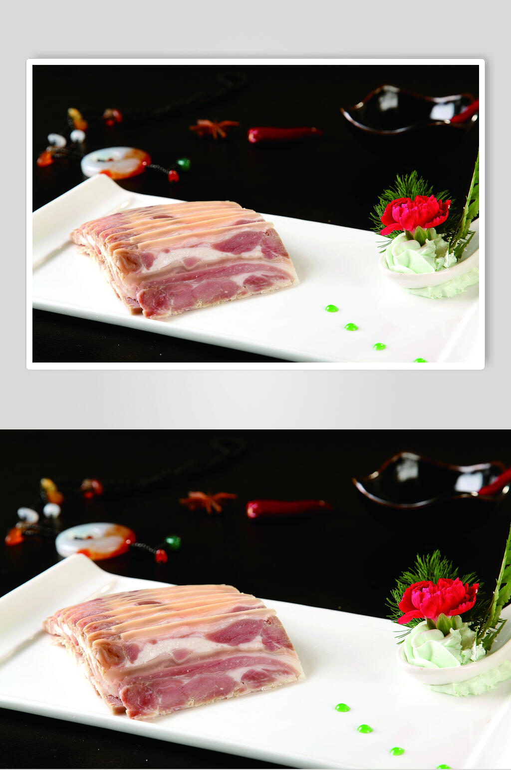 白切羊肉食物摄影图片素材