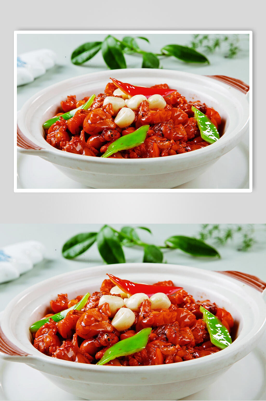 开煲牛蛙食品图片素材