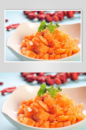 萝卜丁泡菜食品高清图片