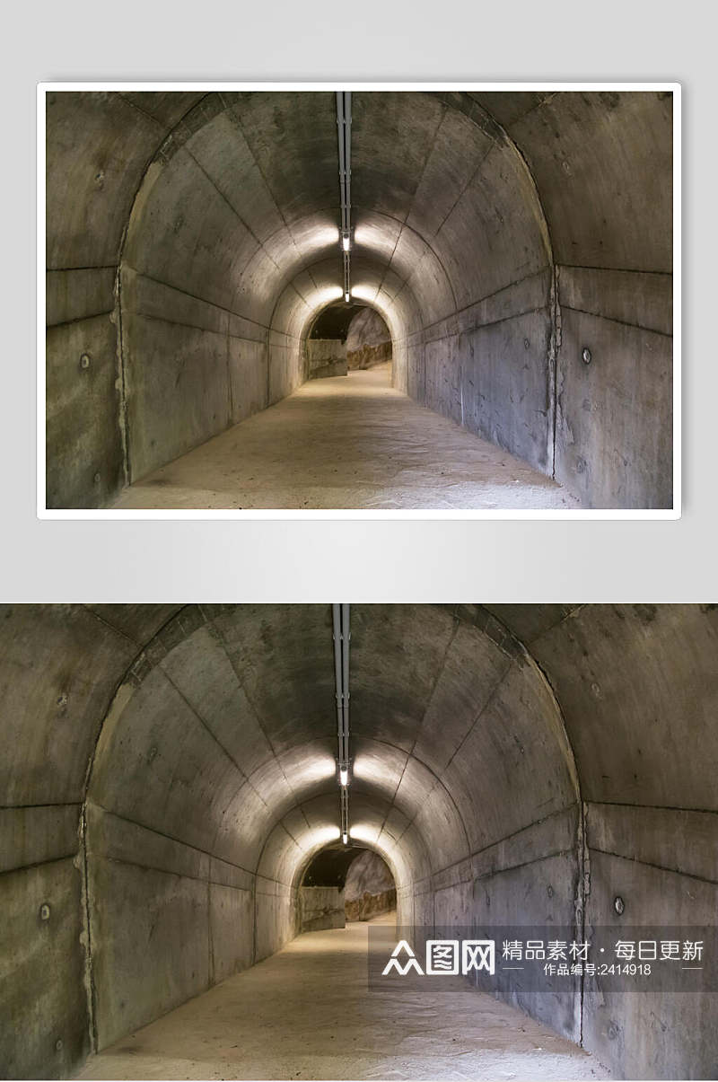 简约水泥色隧道公路马路素材