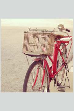 唯美艺术老旧自行车图片