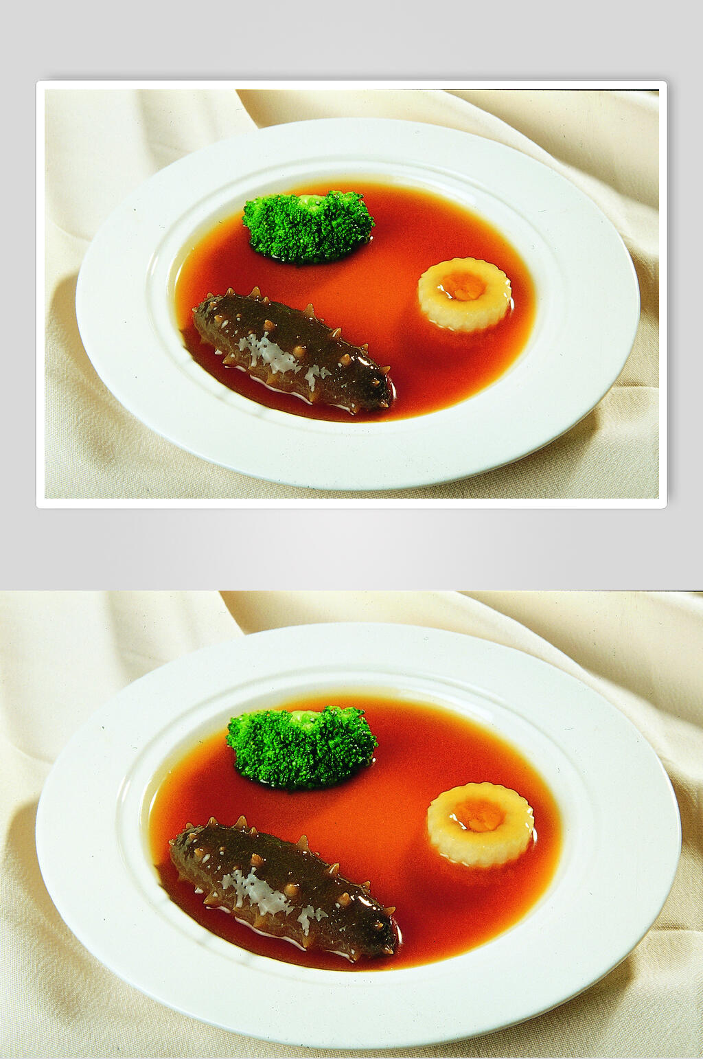 关东刺参扣玉环柱美食摄影图片素材