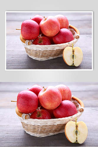 新鲜美味苹果水果摄影图片