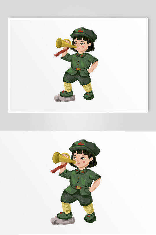 卡通士兵素材