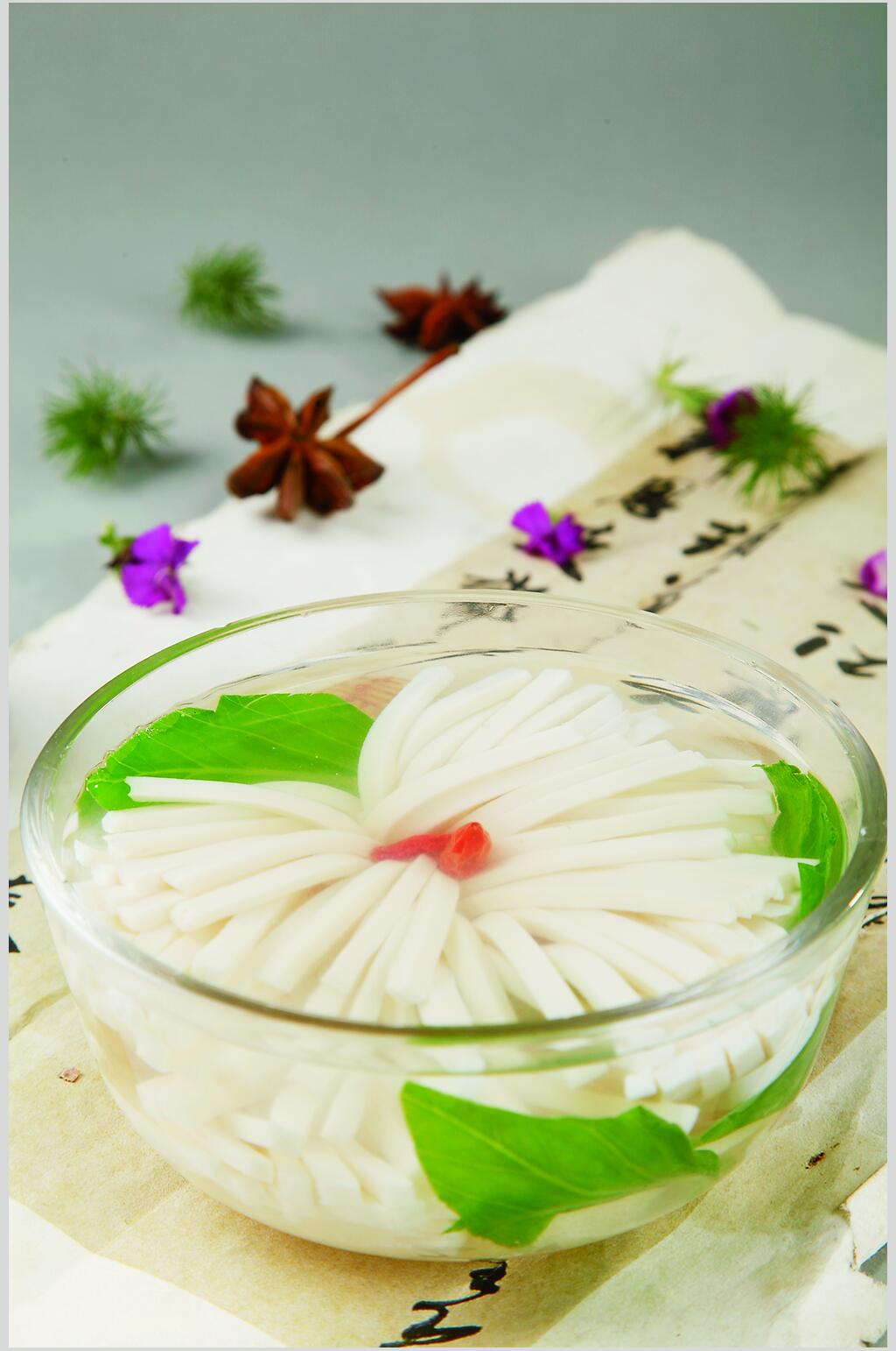清汤菊花豆腐食品图片素材