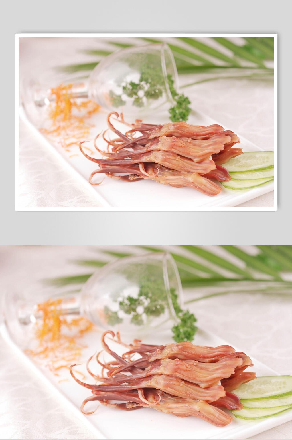 鲜香美味鸭脖鸭舌鸭头食物图片素材