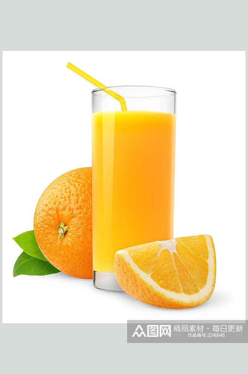 新鲜橙汁水果果汁食品摄影图片素材