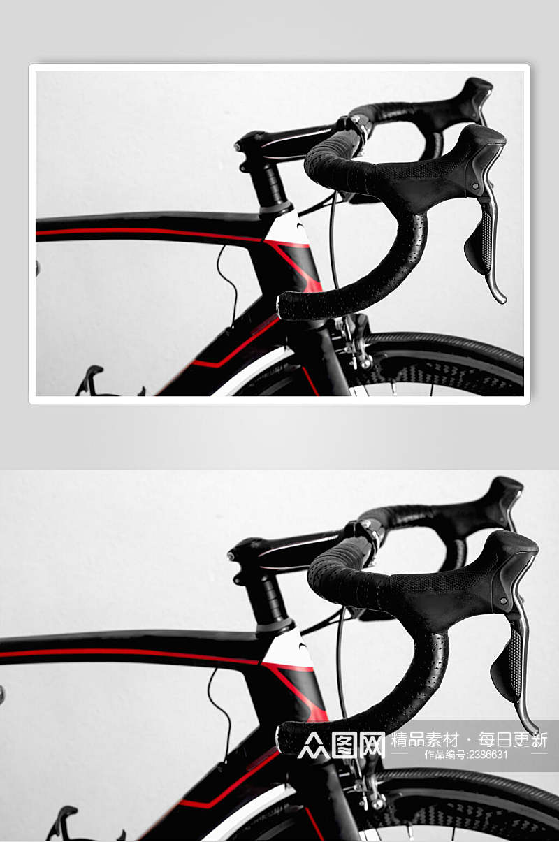老旧自行车车头摄影图片素材