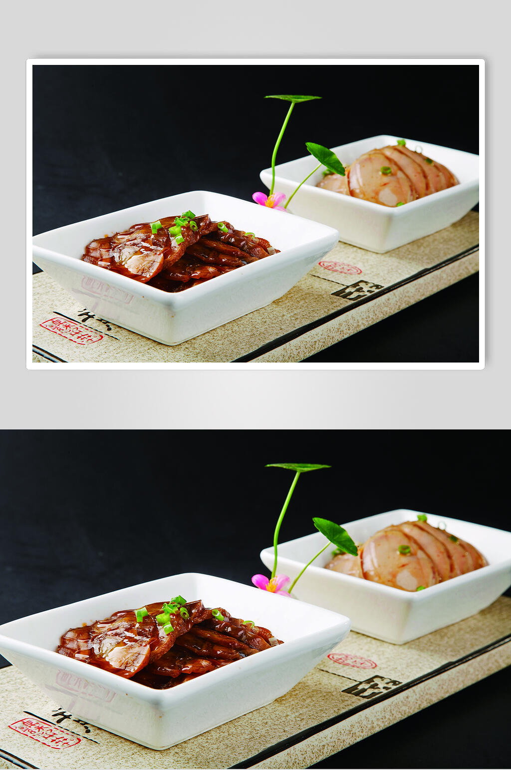 滋补双拼食物摄影图片素材