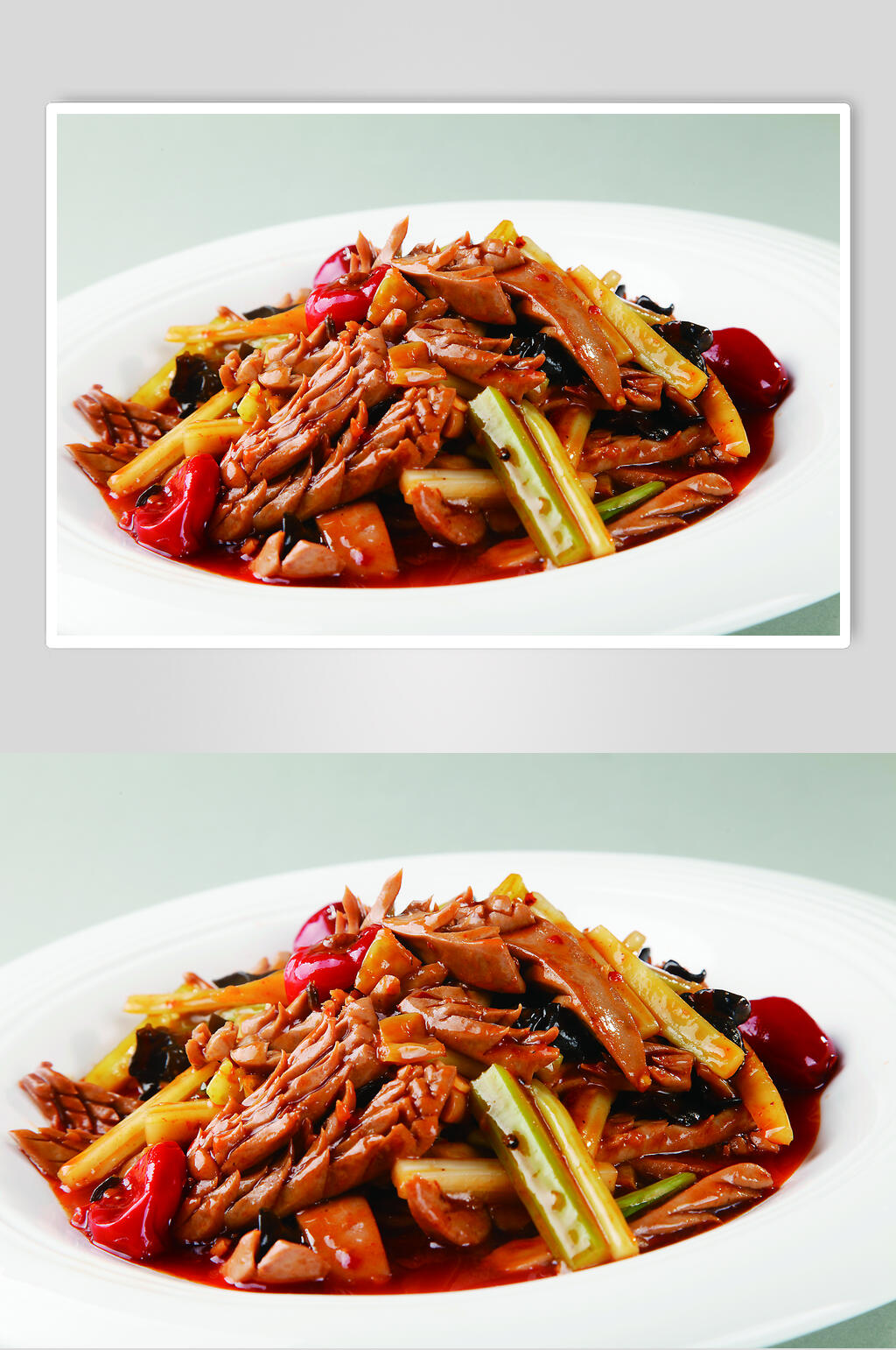 泡椒腰花食物摄影图片素材