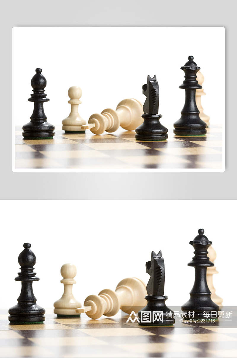 国际象棋棋盘棋局图片素材
