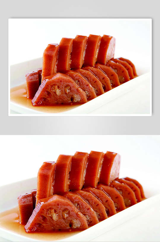 糯米莲藕食物摄影图片