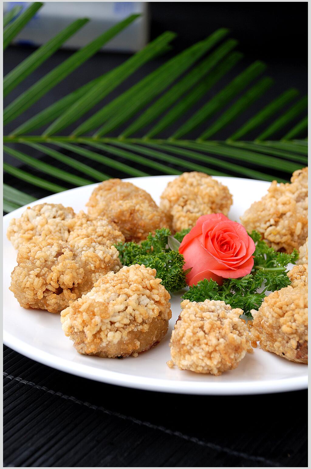 香酥糯米糍粑食物图片素材