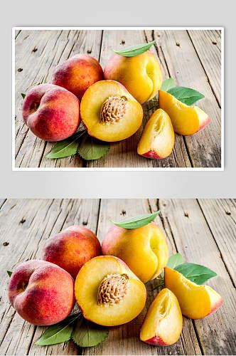 桃子水果食品高清图片