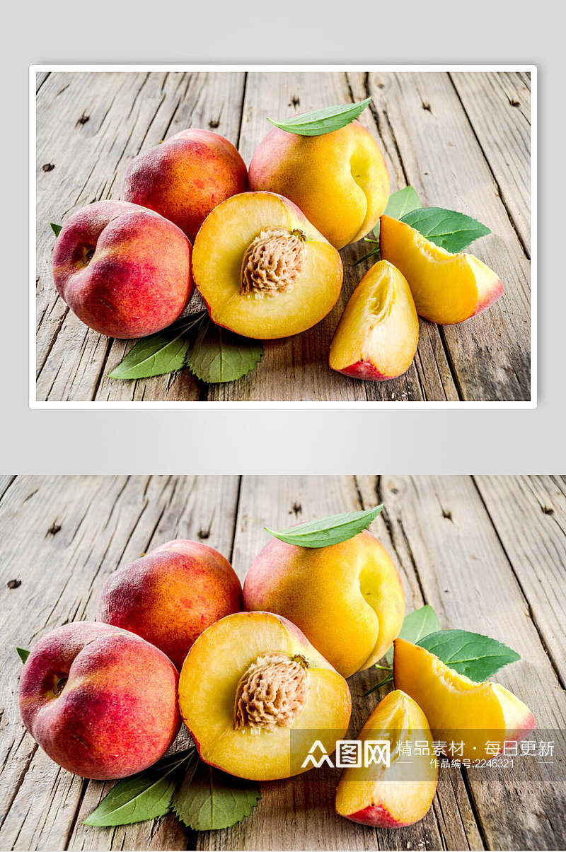 桃子水果食品高清图片素材