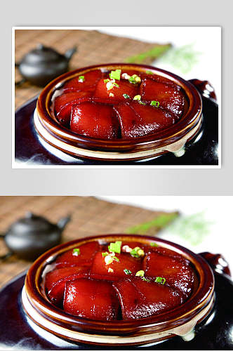 毛氏红烧肉食物摄影图片