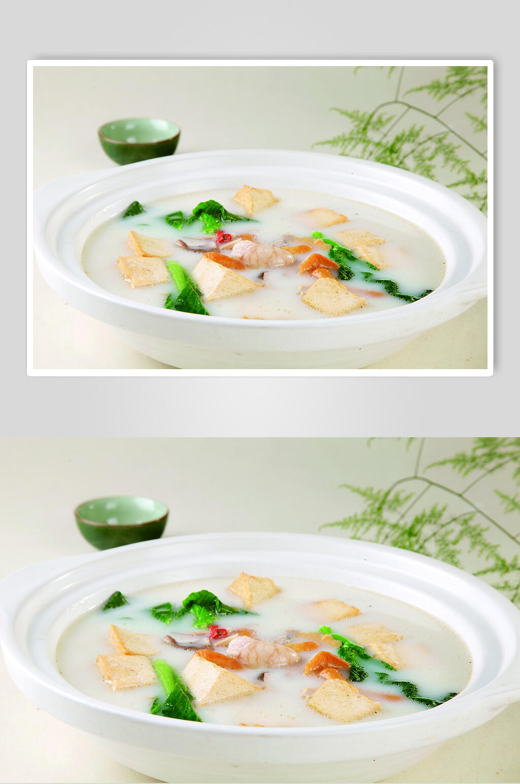 一品鸡腰爆豆腐美食摄影图片素材