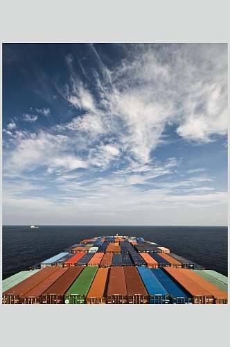 轮船货轮船舶集装箱码头港口图片
