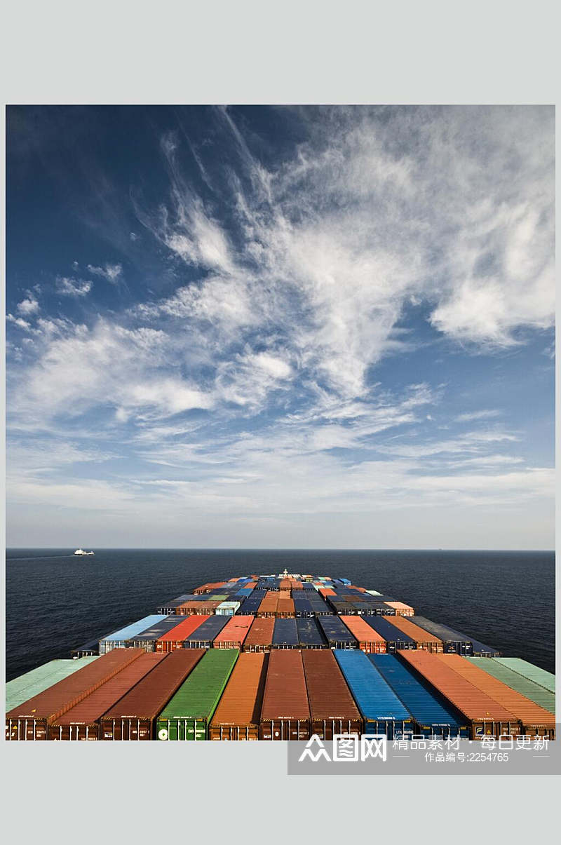 轮船货轮船舶集装箱码头港口图片素材