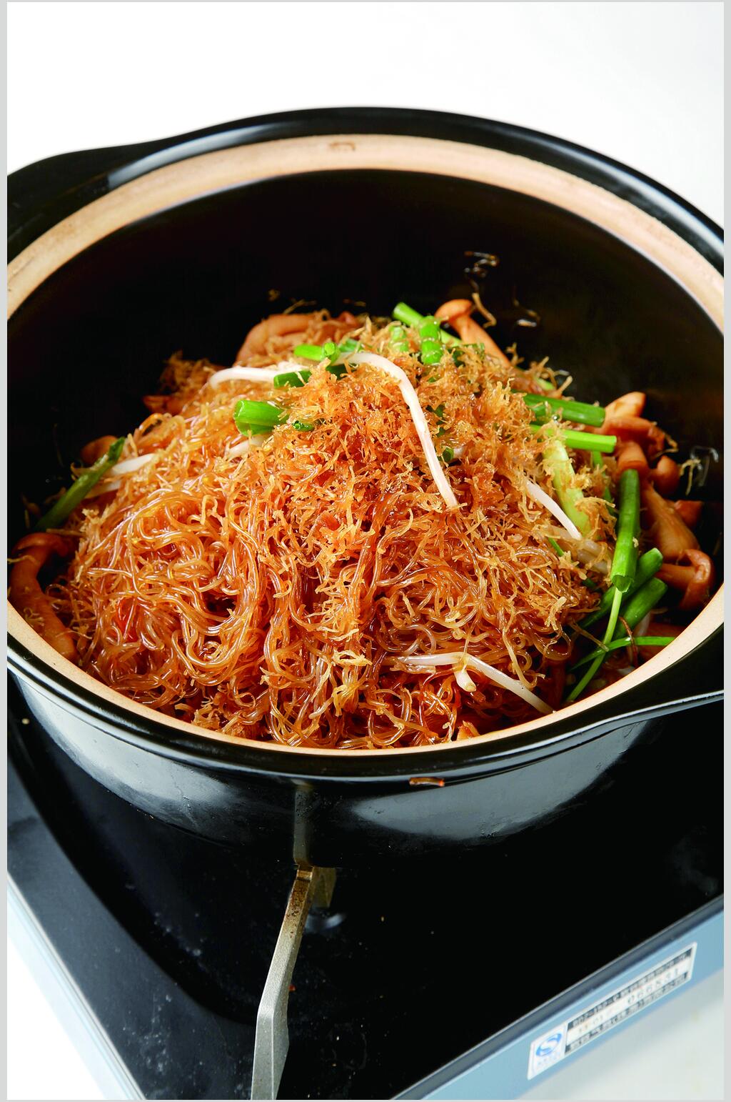 港式生锔粉丝煲食物摄影图片素材