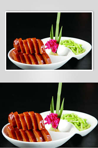 桂花糖藕食物摄影图片