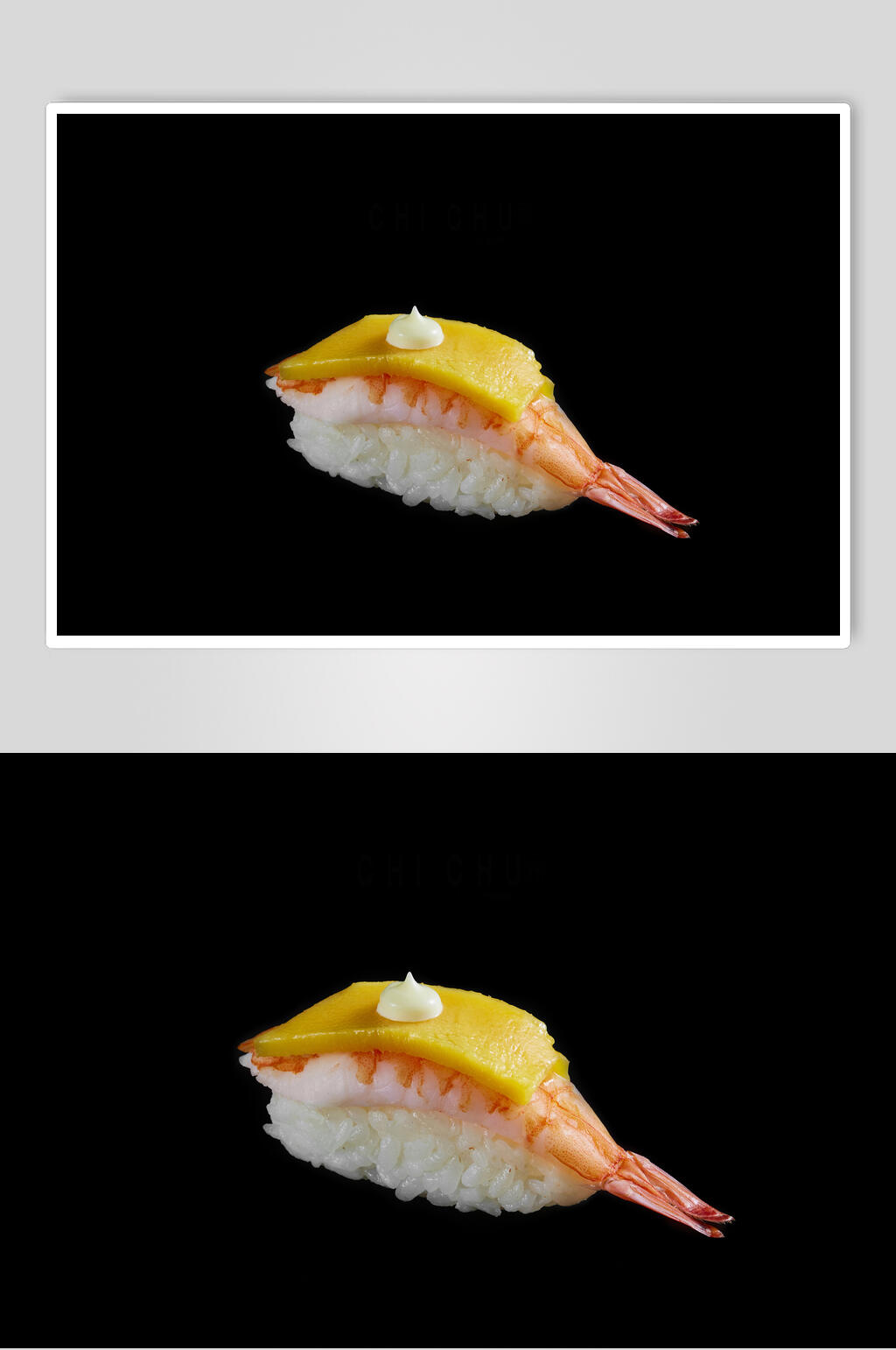新鲜美味大虾寿司食物图片素材