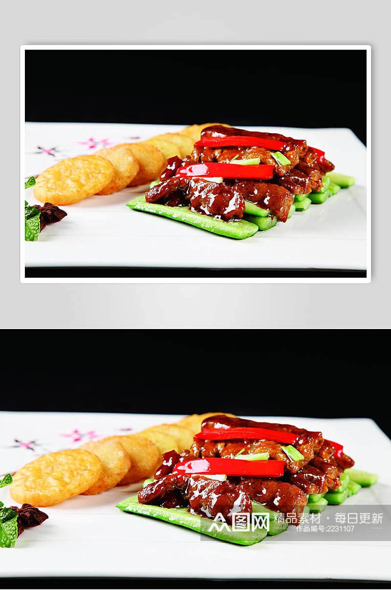 青瓜木柳拌土豆饼食物高清图片素材