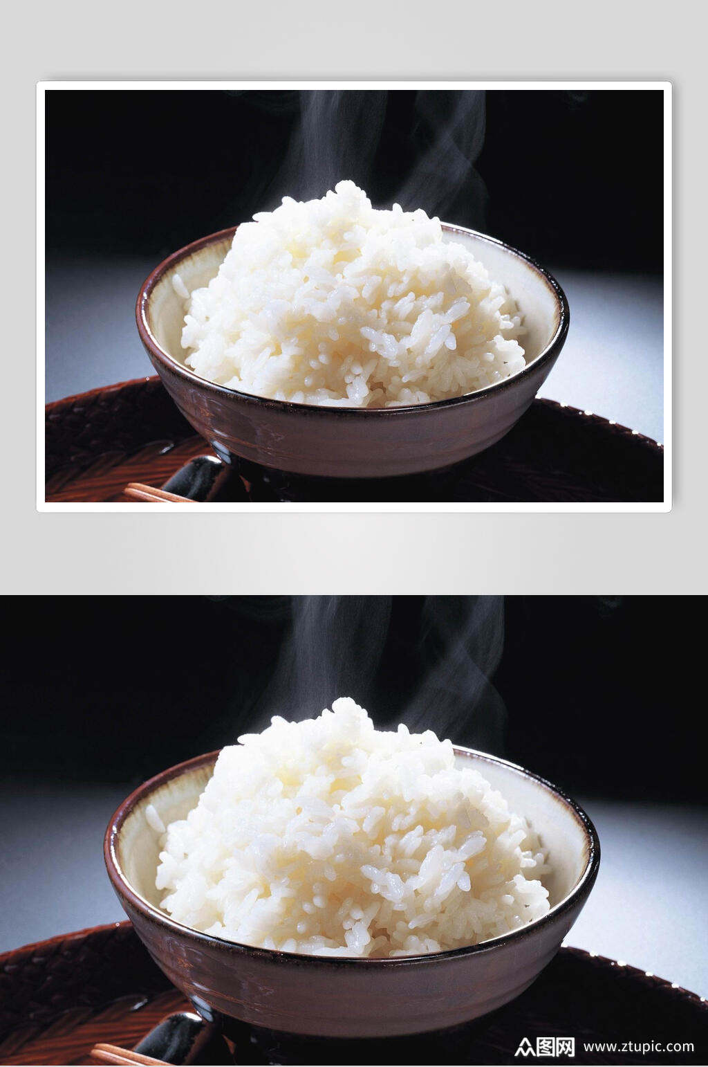 美味可口飘香蒸米饭食品图片