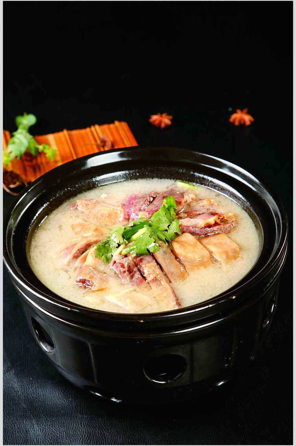 腊味炖青笋食物摄影图片素材
