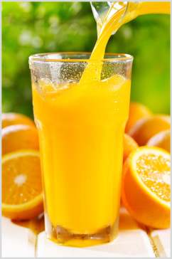 招牌橙汁水果果汁食物摄影图片
