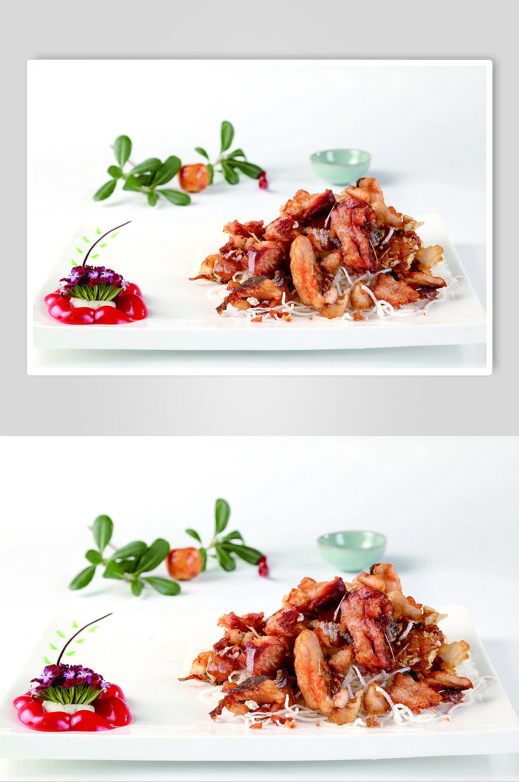手撕咸鱼食物图片素材