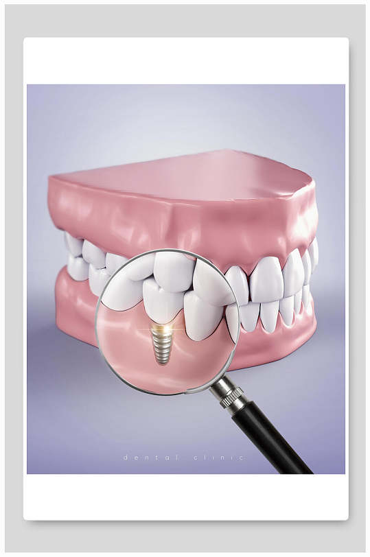 牙齿模型牙科背景