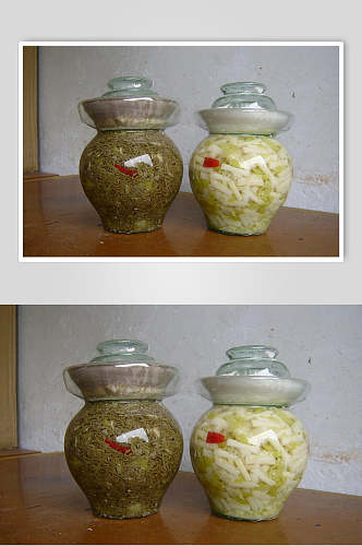 坛子泡菜食品高清图片