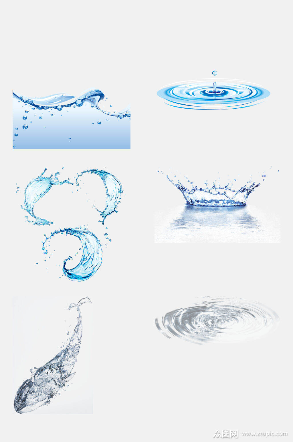 清新创意水滴免抠元素素材