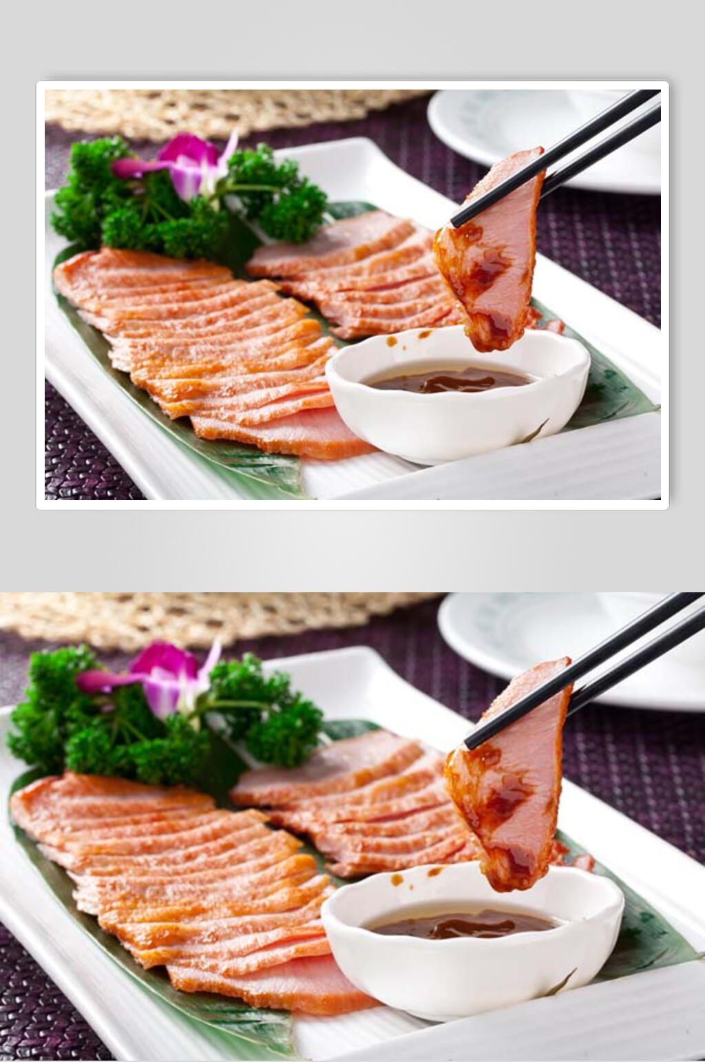 玉千松板肉美食图片素材