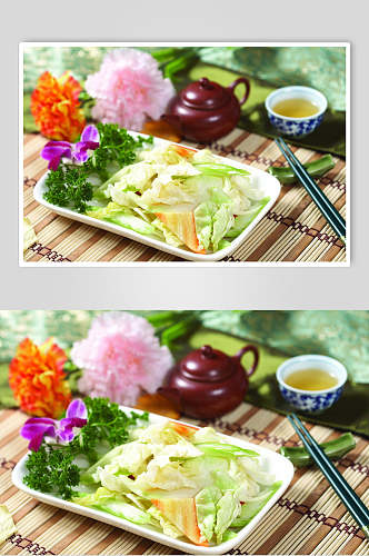 绿色泡菜食品高清图片