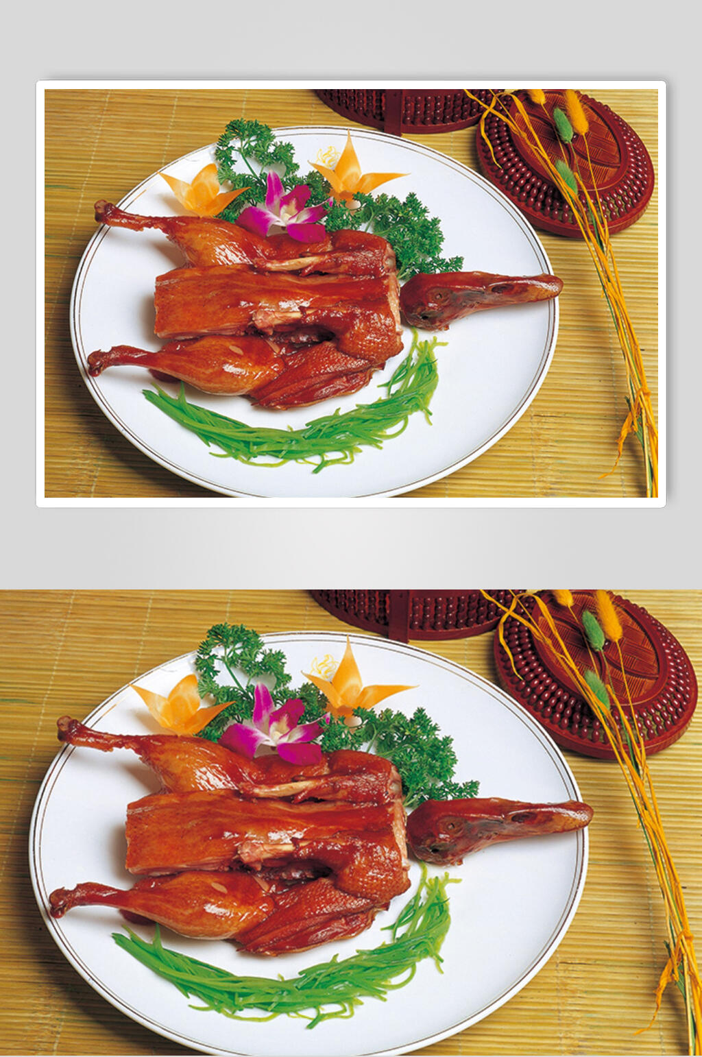 正宗美味烧鸭卤鸭高清图片素材