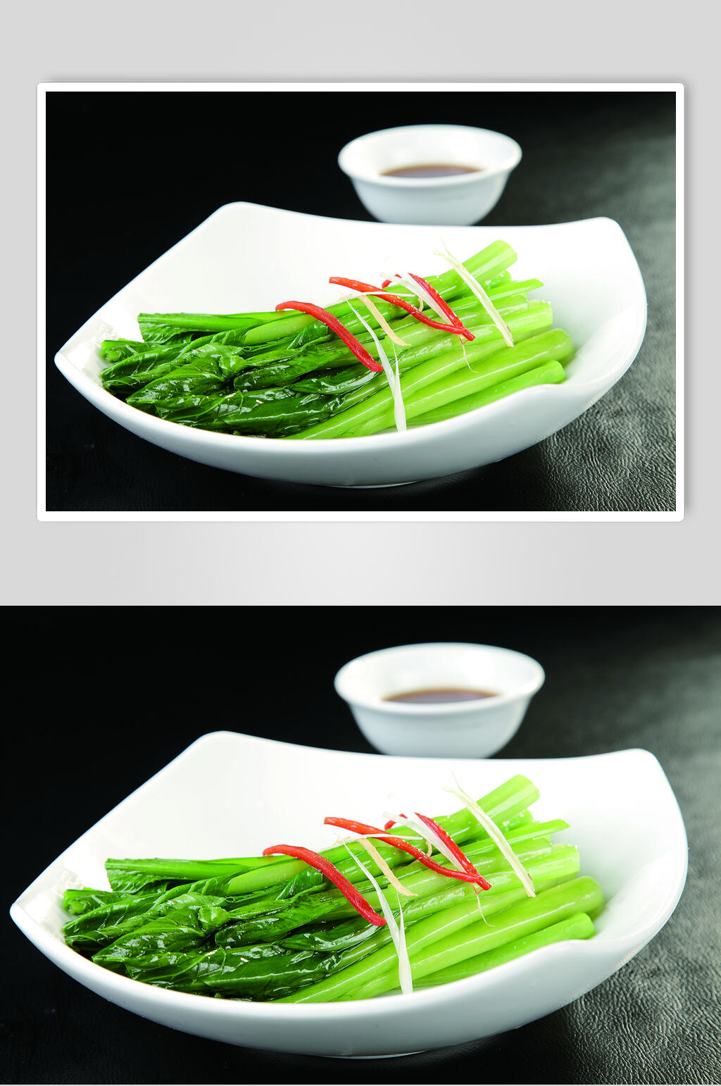 白灼菜心食物摄影图片素材