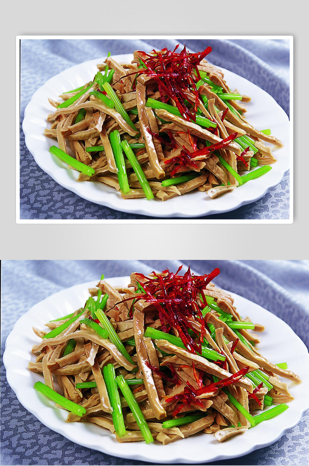 麦芹炝素肚美食摄影图片素材