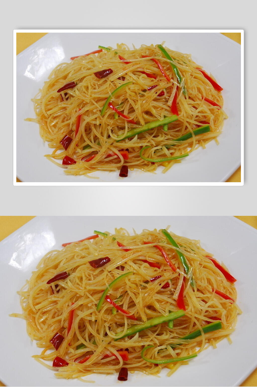 精品美味酸辣土豆丝食物高清图片素材
