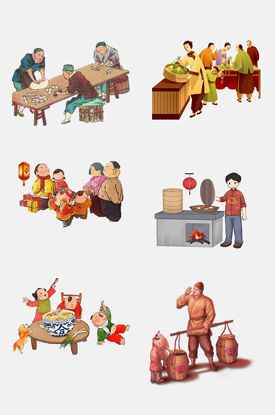 古風(fēng)大氣傳統(tǒng)手工工藝免摳素材